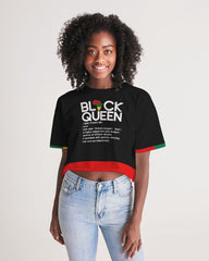 Black Queen Definition WOMEN'S CROPPED T-Shirt