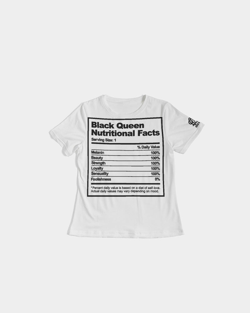 Black Queen Nutritional Facts Women T-Shirt